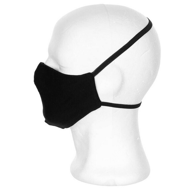 Zwart neus en mondmasker