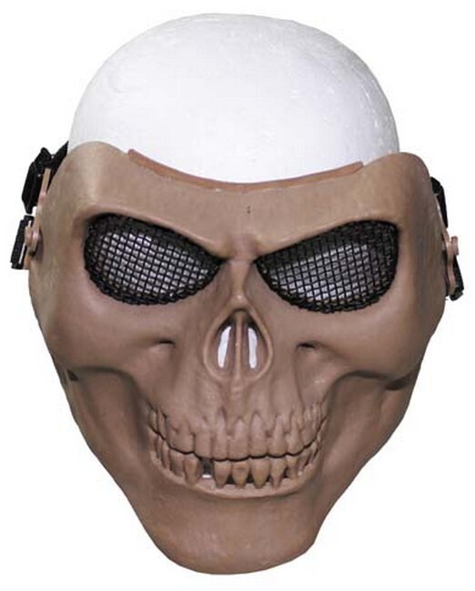 Airsoft masker dodenkop coyote tan