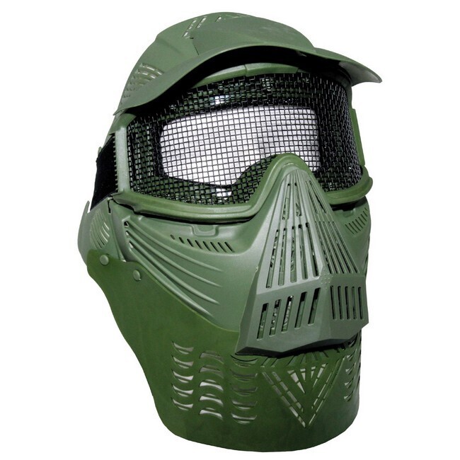 Gezichtsbescherming Airsoft De Luxe groen