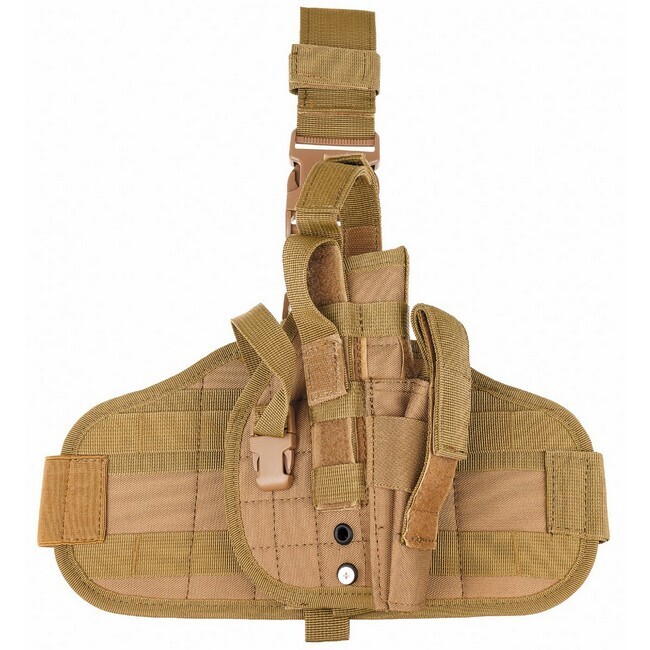Pistoolbeenholster MOLLE Coyote tan - rechts