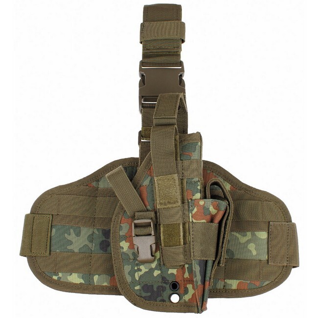 Pistoolbeenholster MOLLE Flecktarn - rechts