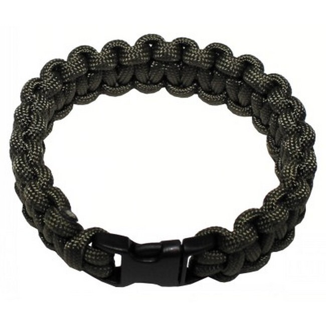 Armband Parakoord legergroen