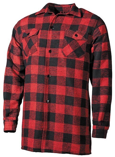 Houthakkershemd rood/zwart Fox outdoor