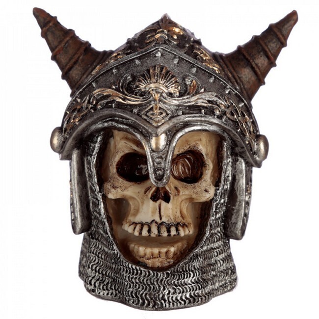 Schedel Spaanse helm met hoorn