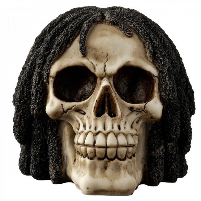 Schedel met dreadlocks