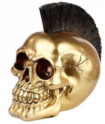 Gouden schedel met kam