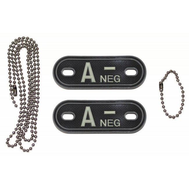 Bloedgroep met ketting, "A NEG" 3D