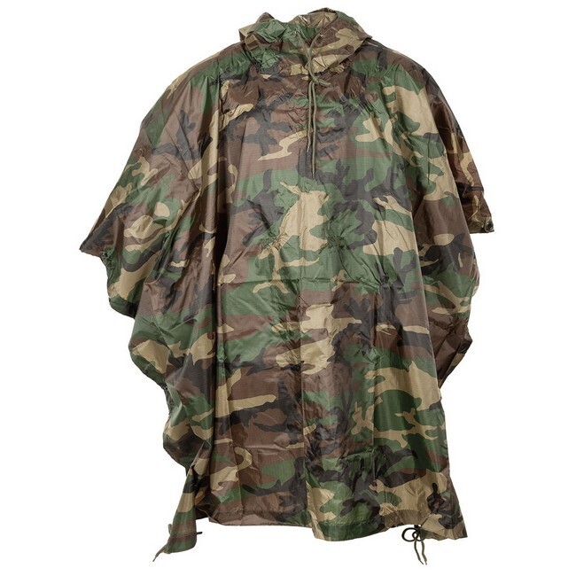 Poncho "Woodland" Rip Stop