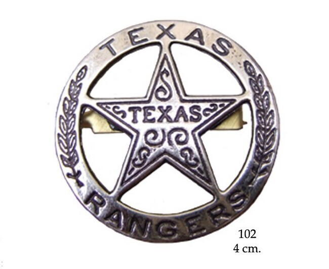 Texas Rangers circle star cut-out badge (102)