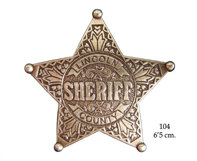 Five point ball tipped star badge