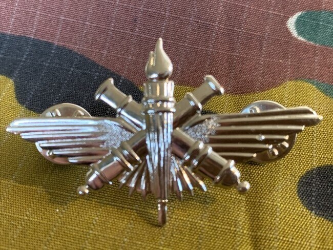 België - 14 regiment luchtdoelartillerie zilverkleurig (165)
