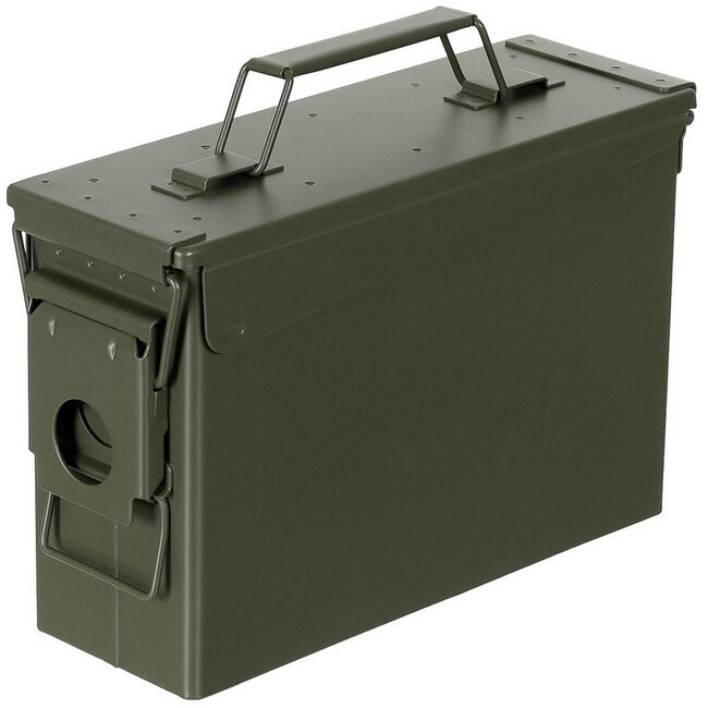 US Munitiekist metaal, Cal. 30 mm,M19A1 groen (nieuw)