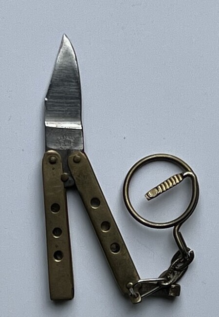 Sleutelhanger mini vlindermes