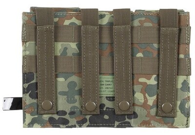 Magazijn tas met drie vakken, "MOLLE", flecktarn