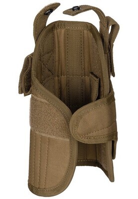 Verstelbaar pistoolbeen holster - coyote - rechts