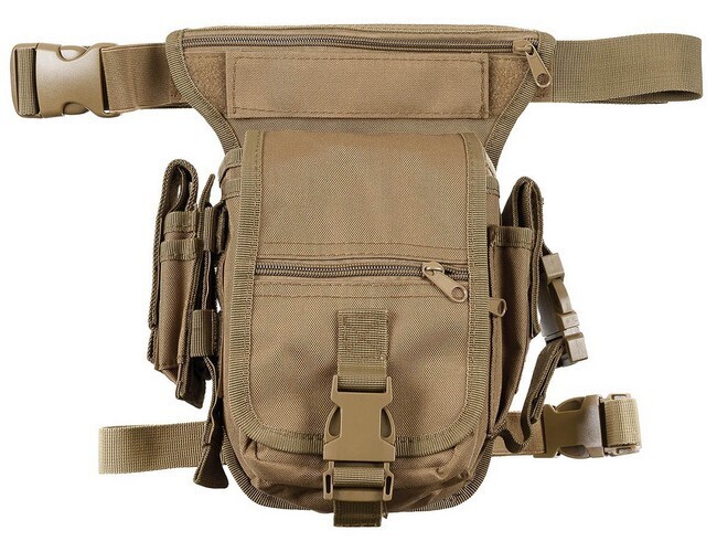 Hip Bag, met been en riembevestiging. -  coyote tan,