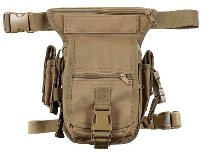 Hip Bag, met been en riembevestiging. -  coyote tan,