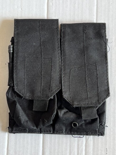 Magazijn tas, 2-vakken, klein, "MOLLE", Zwart