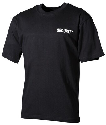 T Shirt - Zwart met "Security" opdruk