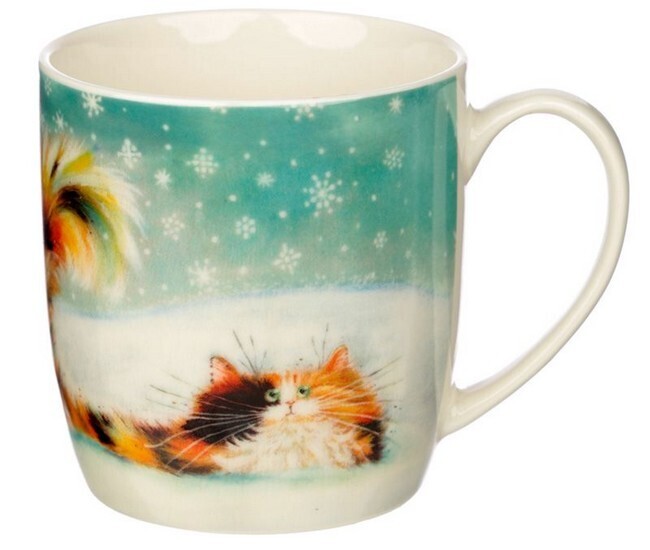 Kim Haskins - Keramische mok - Christmas Ginger Cat