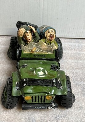 Jeep in paniek spaarpot