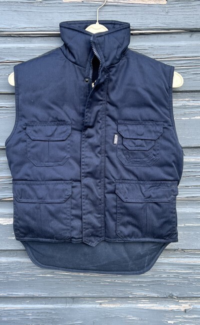 Kinder body warmer Navy blauw