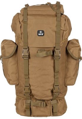 BW gevechtsrugzak, 65 l, Aluminiumversterking, coyote tan