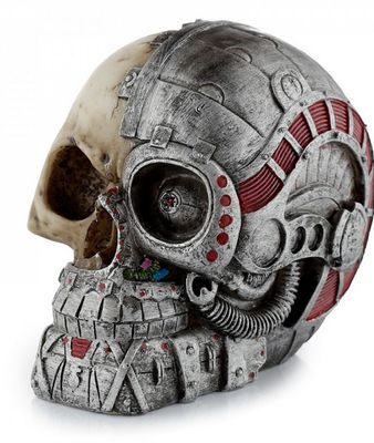 Schedel Steampunk half metaal