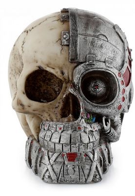 Schedel Steampunk half metaal
