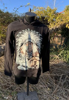 Hoodie met indiaan