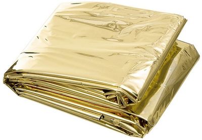 Reddingsdeken, zilver en goudkleurig gecoat