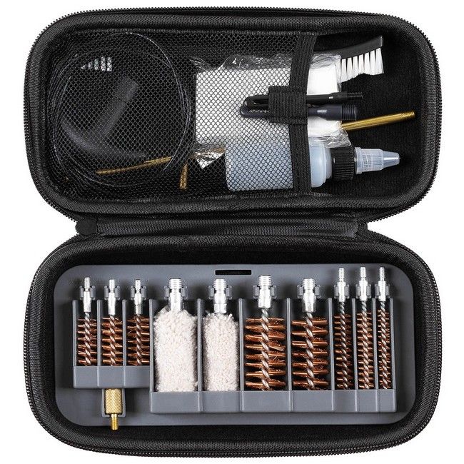Reiniging set voor geweer, multi-kaliber, met etui