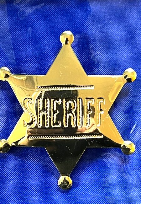 Sheriff ster goudkleurig