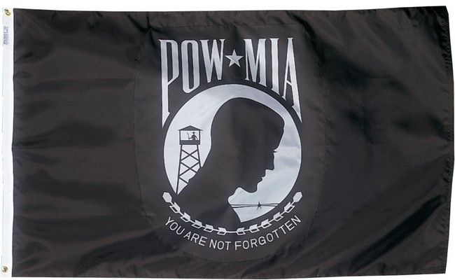 Vlag Pow Mia - Missing in action