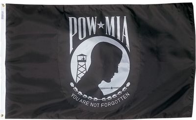 Vlag Pow Mia - Missing in action