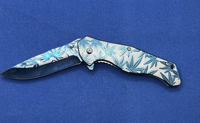 Eenhands zakmes "Marihuana"