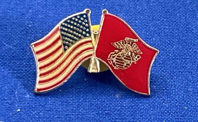 US - USMC en USA vlag gekruiste versie (267)