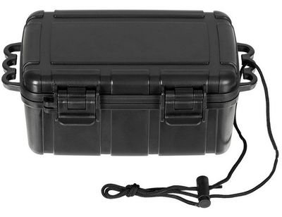 Kunststof Box,  waterdicht, gewatteerd en zwart