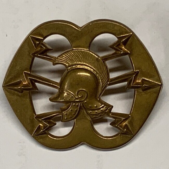 Nederland - M - Baretembleem van het Regiment Verbindingstroepen (74)