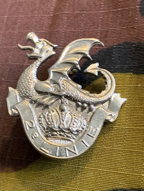 België - M - 2 Linie bataljon (zilverkleurig) (93)