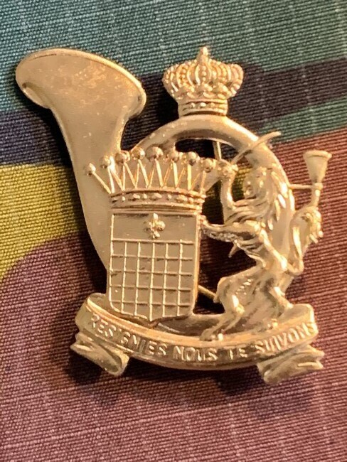 België - M - 2 regiment Jagers te voet (goudkleurig) (211)