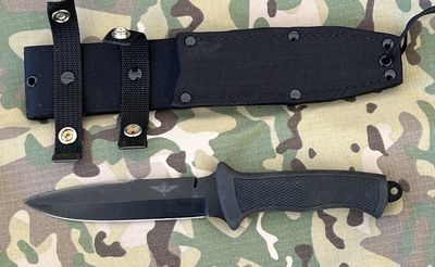 Belgische Commando dolk ( met gelaserd logo )