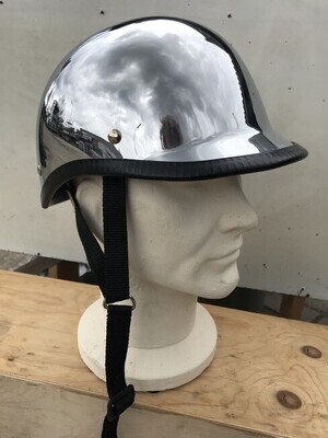 Biker helm chroom