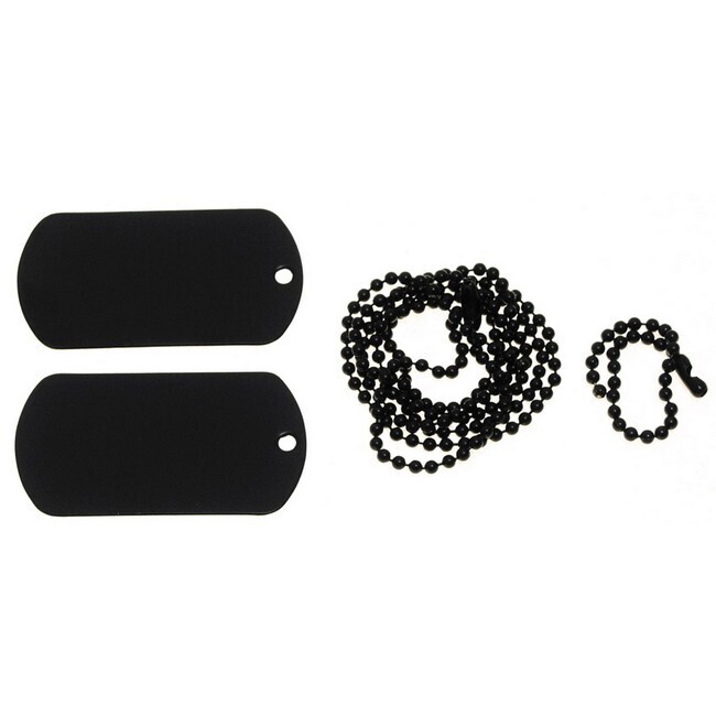 Dog tags (zwart)