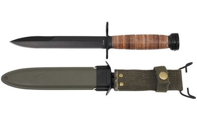 Amerikaanse M4-bajonet, leren handgreep, M8 plastic schede