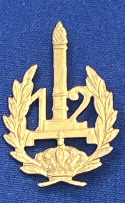 België - M - 12 Linieregiment (goudkleurig) (232)