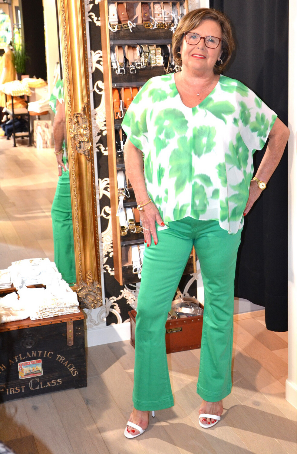 BROEK VAN NENETTE 35BB-SCOTT VERDE