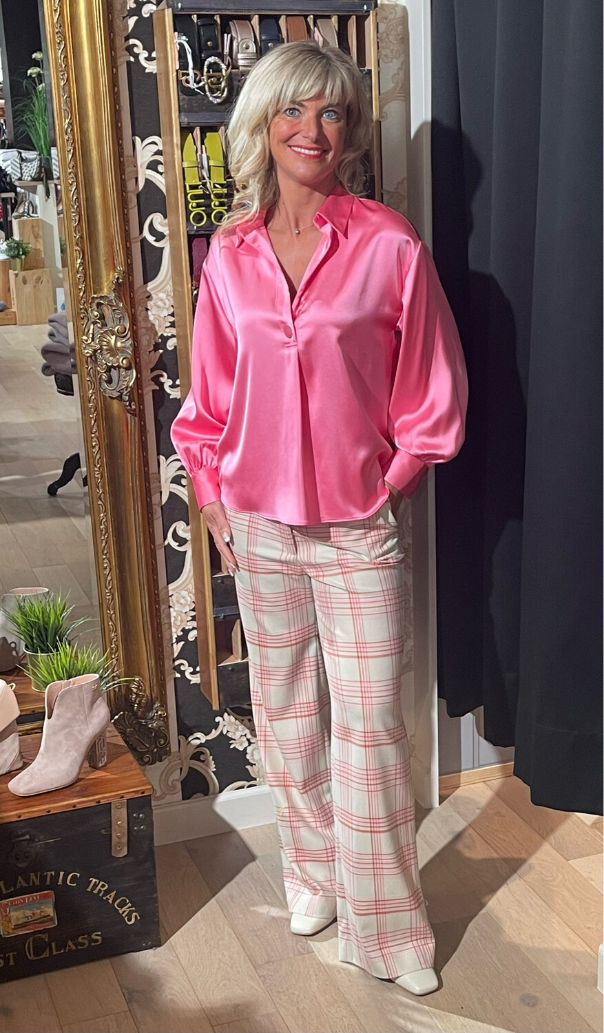 BROEK VAN SENSO S5542BK VIOLA ROSY