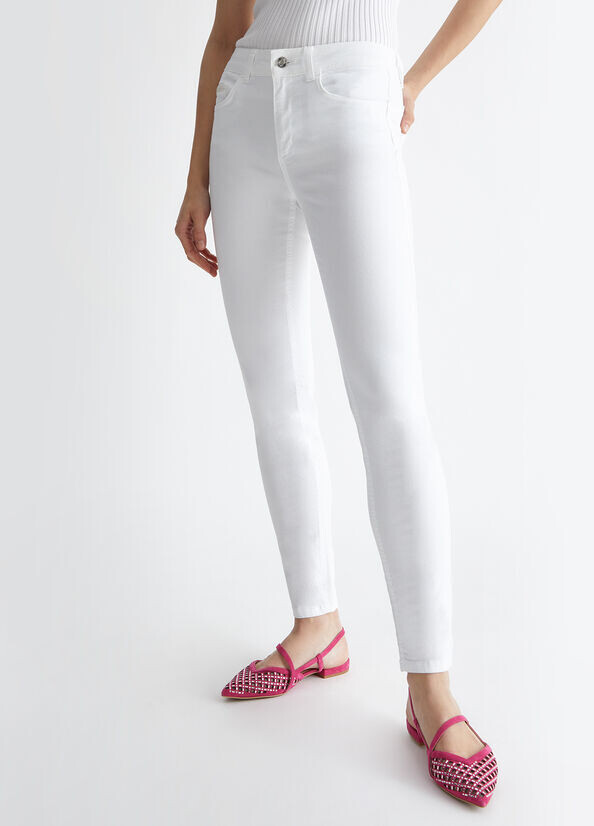 BROEK VAN LIU JO UA4013-T3546 11111 BIANCO OTTICO