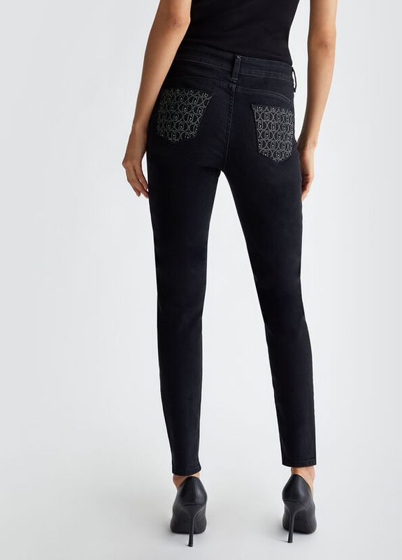 BROEK VAN LIU JO UF4013-D4615 87353 DEN.BLACK WINNER WAS